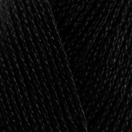 Yarn "virtuoso" 100% Mercerized cotton 330 m/100 g (02-black)-3