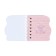 Notebook Gift Book on the comb 80l, line, color block, cover. 3D anime (10.2x10.5cm) 10539