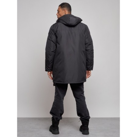Extensive male winter park, size 56, black color-3