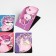 Unicorn Time magnetic bookmarks on a postcard, 4 pcs