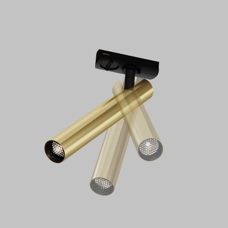 Technical TR141-1-6W3K-M-M-FOCUS T, 81.5x30x235 mm, LED, 6W, 280LM, 3000K, Black and Brass Currer Pinat-8