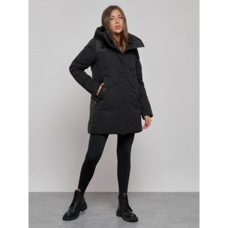 Winter jacket, size 46, black color-2