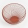 Vase for fruits, metal, terracott, 26.5 × 13.5 cm