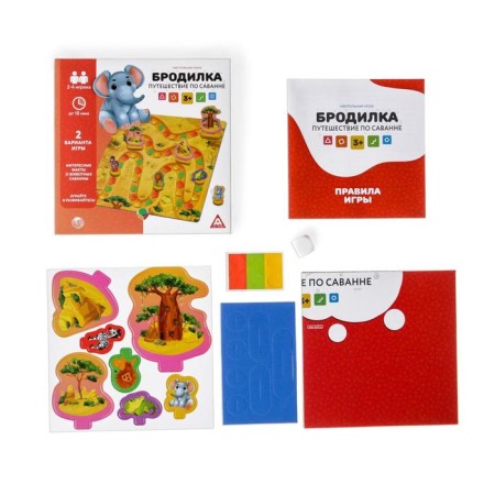Board game "Armor. Journey through the savannah ", 3+-1