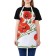 Apron kitchen with a photo print "Bouquet of poppies", adjustable, size OS