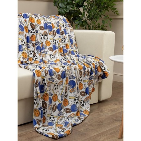 Texrepublic blanket, size 150x200 cm, blue color
