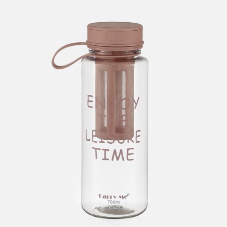 Water bottle, 800 ml, 22 x 10.5 cm, with sieve, mix-1
