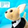 Interactive puppy "My friend", walks, barking, sings a song, wags its tail