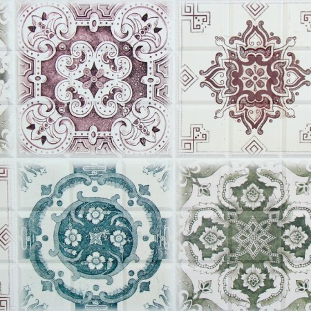 PVC panel faceted square Caucasus 960x480 mm-1