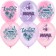 Shar Latex 12 “Favorite Mommy, Mom, Mommy”, Crystal, 2-Wand, set 10 pcs., Mix