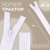 Lightning "Tractor", No. 8, detachable, castle machine, 70 cm, white color
