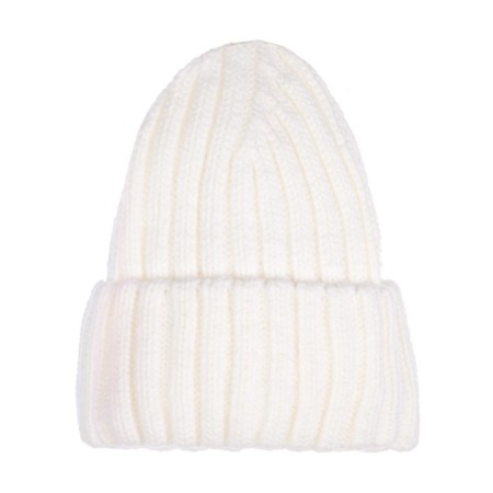 Knitted hat with a lapel for a girl, size 56-1