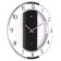 Watching clock, interior "classics", D-34 cm, silent