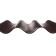 Fencing for the flowerbed, 110 × 24 cm, brown, "wave", Greengo