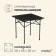 Tourist Maclay table, 58x58x58 cm, black color