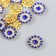 Decor for creativity Plastic "Blue-sun" Set 12 pcs 1.4x1.4 cm