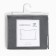 Pillowcase Ethel 70x70cm, gray color, 100% cotton, stump, 125 g/m2