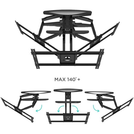 Black Black 40 "-75" Max. 45.5kg, wall turn and slope-3