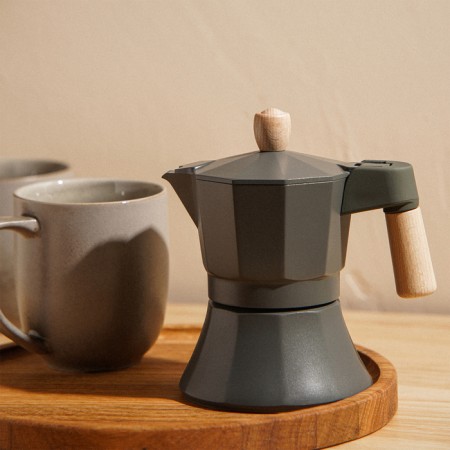 Coffee machine geyser Sl Home "Framo", 150 ml, 11 × 15.5 × 12 cm, olive color-8