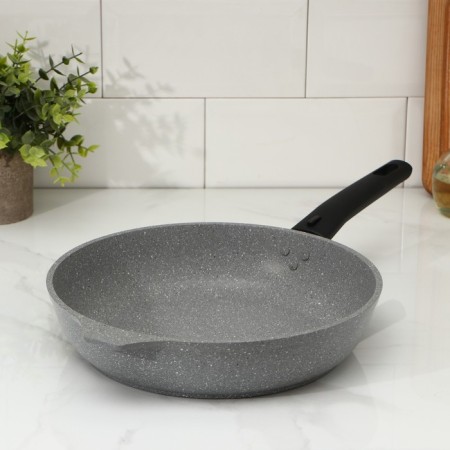 Pan, d = 26 cm, removable handle, anti -stick coating, gray color-8