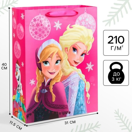 New Year. Gift package, 31x40x11.5 cm, packaging, cold heart