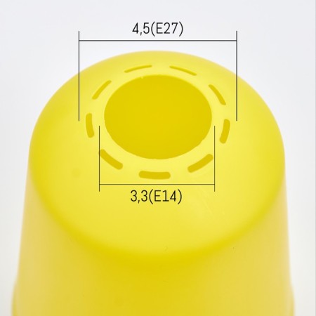 Universal "Cylinder" E14/E27 lemon 11x11x12cm-1
