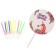Set for decorating the table "Unicorn": candles, topper, balls, set 16 pcs in a set.