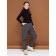 Jumper for girls, height 158 ​​cm, black color