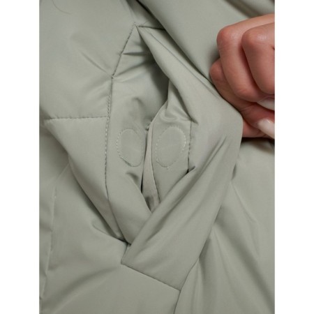 Coat insulated winter female, size 44, color light green-12