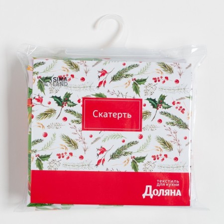 The tablecloth of the New Year's share "Festive pattern" 145*300 cm, 100% of the p/e-8