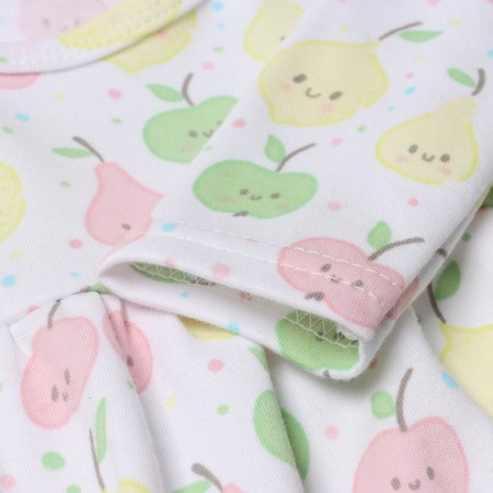 Bloom Baby Dress Fruit with DL. Sleeve, p. 62 cm, milk-3