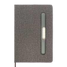 Leduced Diary A5, 96l, Lin, Holder for phone/tablet/handles, gray