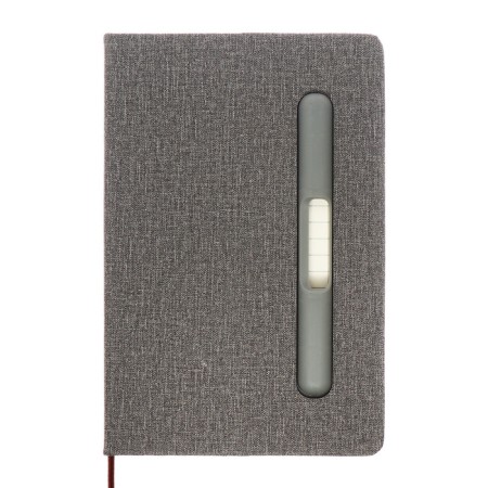 Leduced Diary A5, 96l, Lin, Holder for phone/tablet/handles, gray