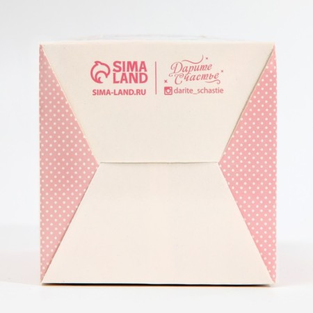 Capcake box, confectionery packaging, 1 cell "for you", 9 x 9 x 11 cm-3