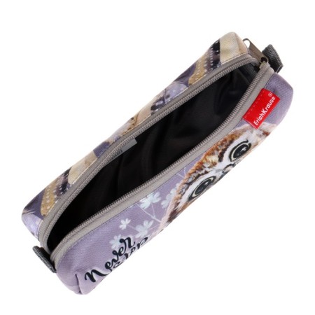 Penal soft, 1 compartment, quadro, 70 x 210 mm, Erich Krause, "Dreamy Owl", 52252-3