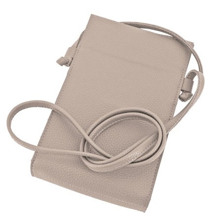 Bag women, genuine leather, beige 22x13x6 cm-1