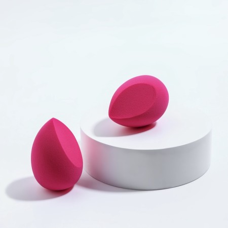 Set of sponge d/makeup (nab 2 pcs price for nab) plastic case-heart latex package QF package-1