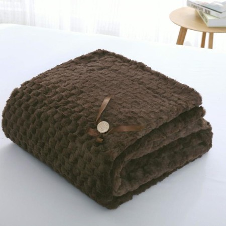 Aville cover, size 160x220 cm, chocolate color-2