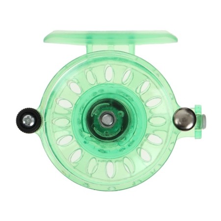 Inertial coil, plastic, diameter 6 cm, guide fishing lines, green color, 109-4