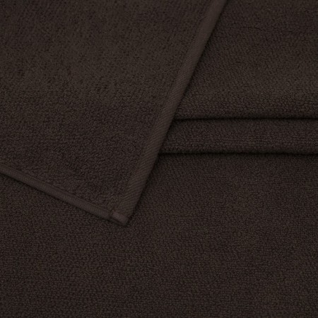 Terry towel "Buhmla", 450 g, size 100x150 cm, brown color-2