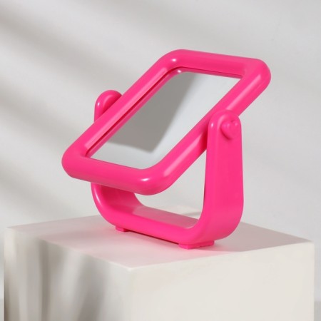 Mirror desktop, mirror surface 7.8 × 9.8 cm, pink color-3