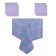 Kit kitchen india: tablecloth 140x150 cm, serving napkin 40x40 cm. - 4 pcs, purple color