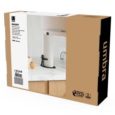 Umbra Buddy paper towels holder, black color-7