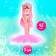 Fairy-tale doll "Beautiful Mermaid", bright pink color
