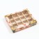 "Box for sweets, 12 pcs, 19 x 15 x 3.5 cm, craft flowers"