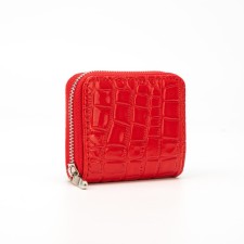 Women's wallet with lightning, red color