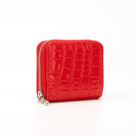 Women's wallet with lightning, red color