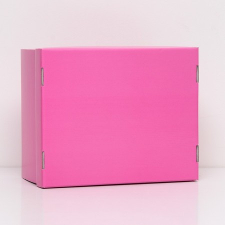 Folding box, pink, 31.2 x 25.6 x 16.1 cm set 2 pcs