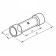 Connective sleeve isolated L-32 mm 6-10 mm² (GSI 10/GSI 6.0-10.0) Red rexant