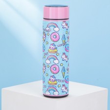 A thermos with an indicator of the temperature 